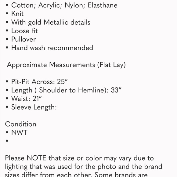 #92. NWT Free People Good as Gold sweater dress - Picture 9 of 9